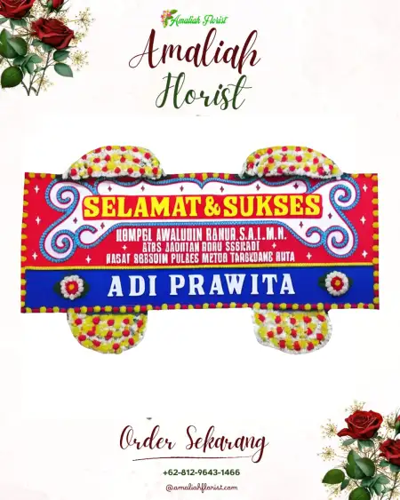 Papan Bunga Ucapan Selamat Ngendrosari